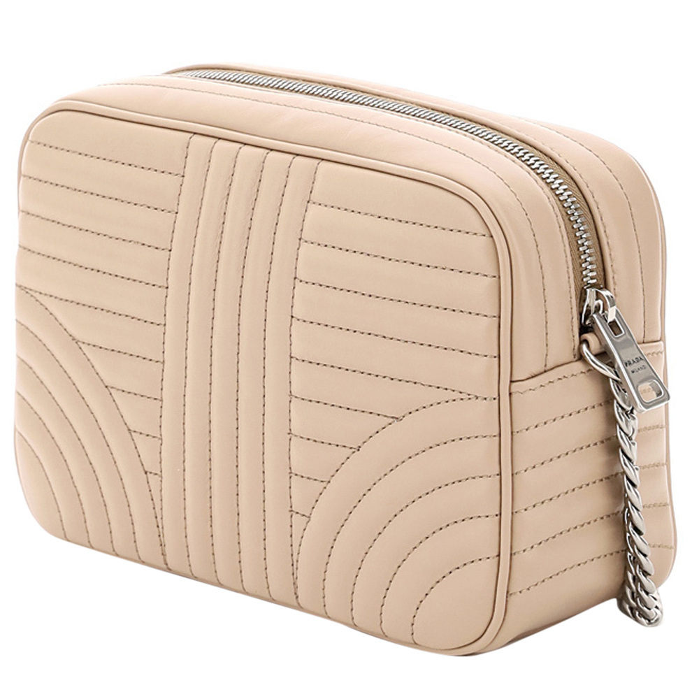 

Prada Beige Leather Diagramme Bag