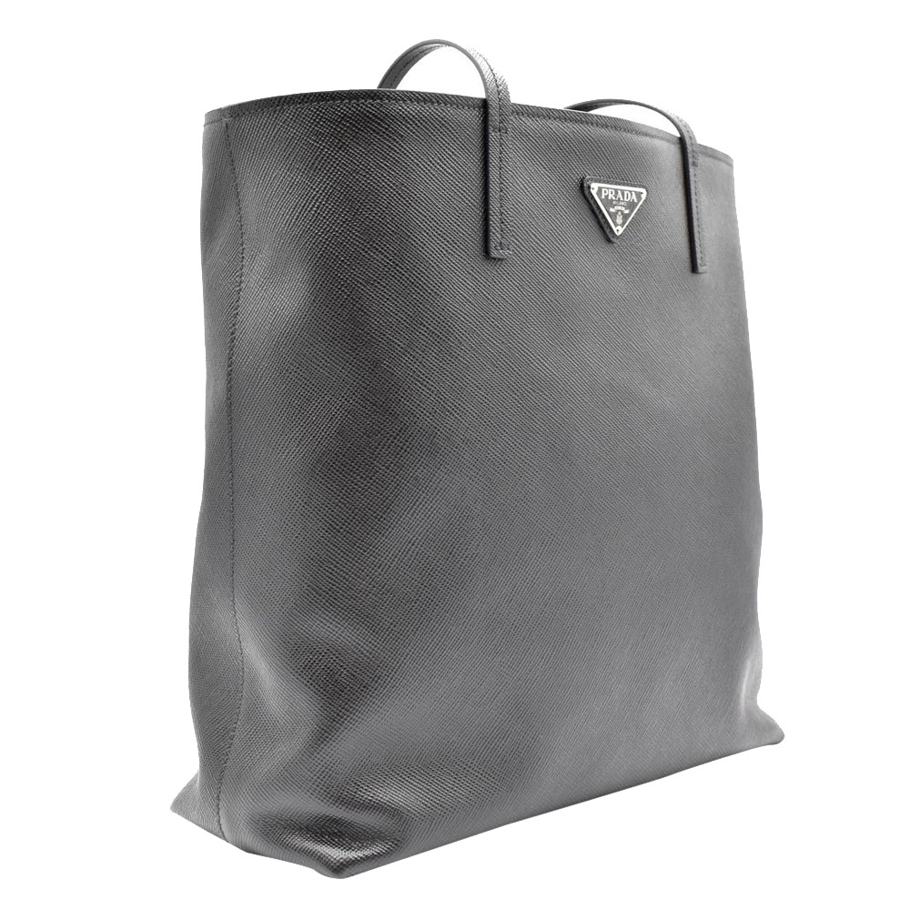 

Prada Black Leather Tote Bag
