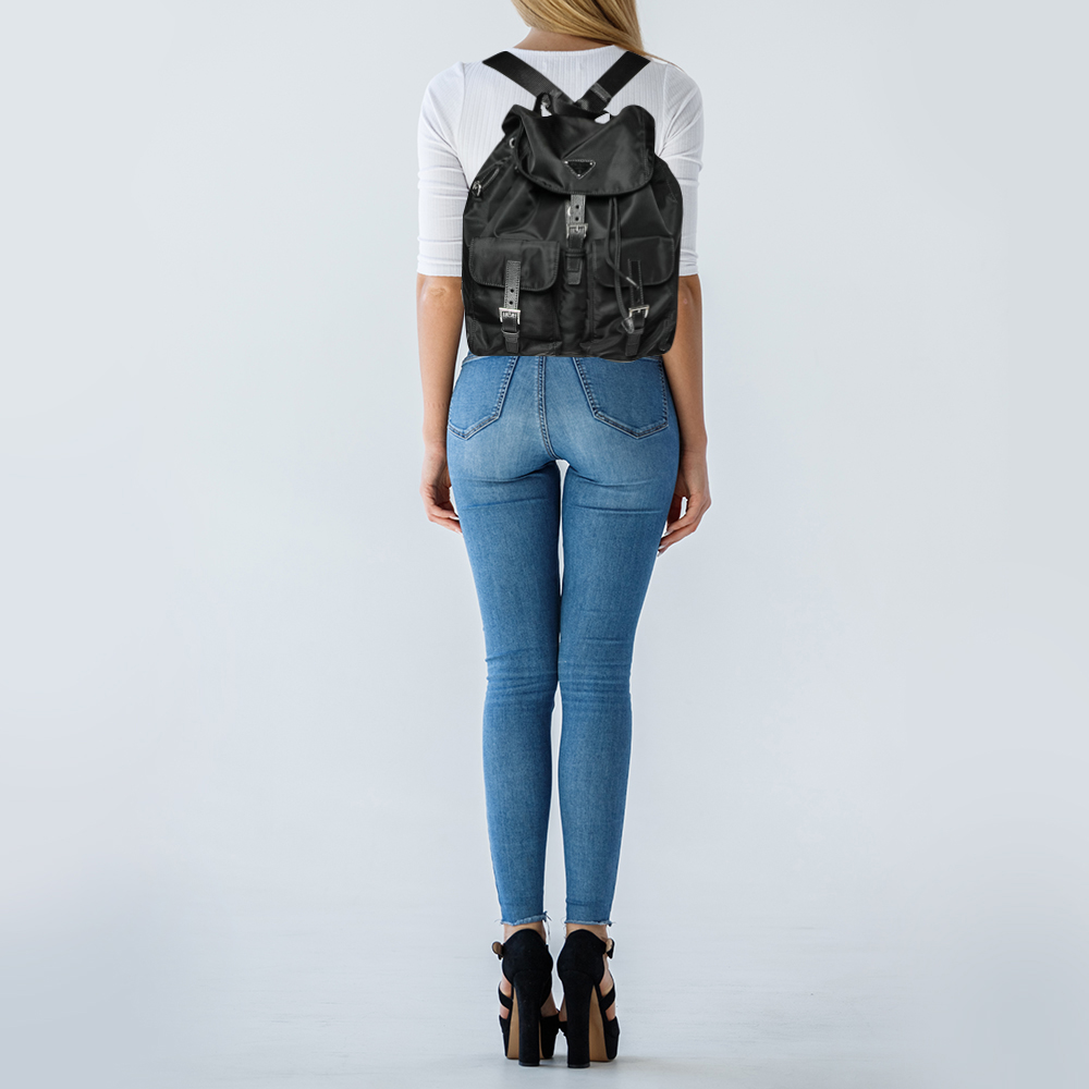 

Prada Black Nappa Nylon Backpack
