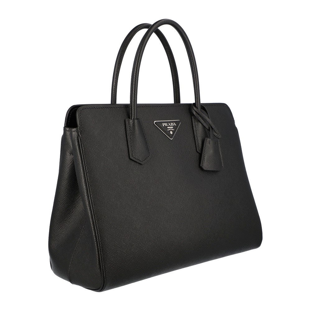 

Prada Black Saffiano Leather  Satchel Bag
