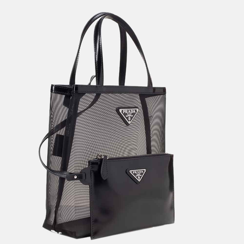 

Prada Black Mesh Tote Bag