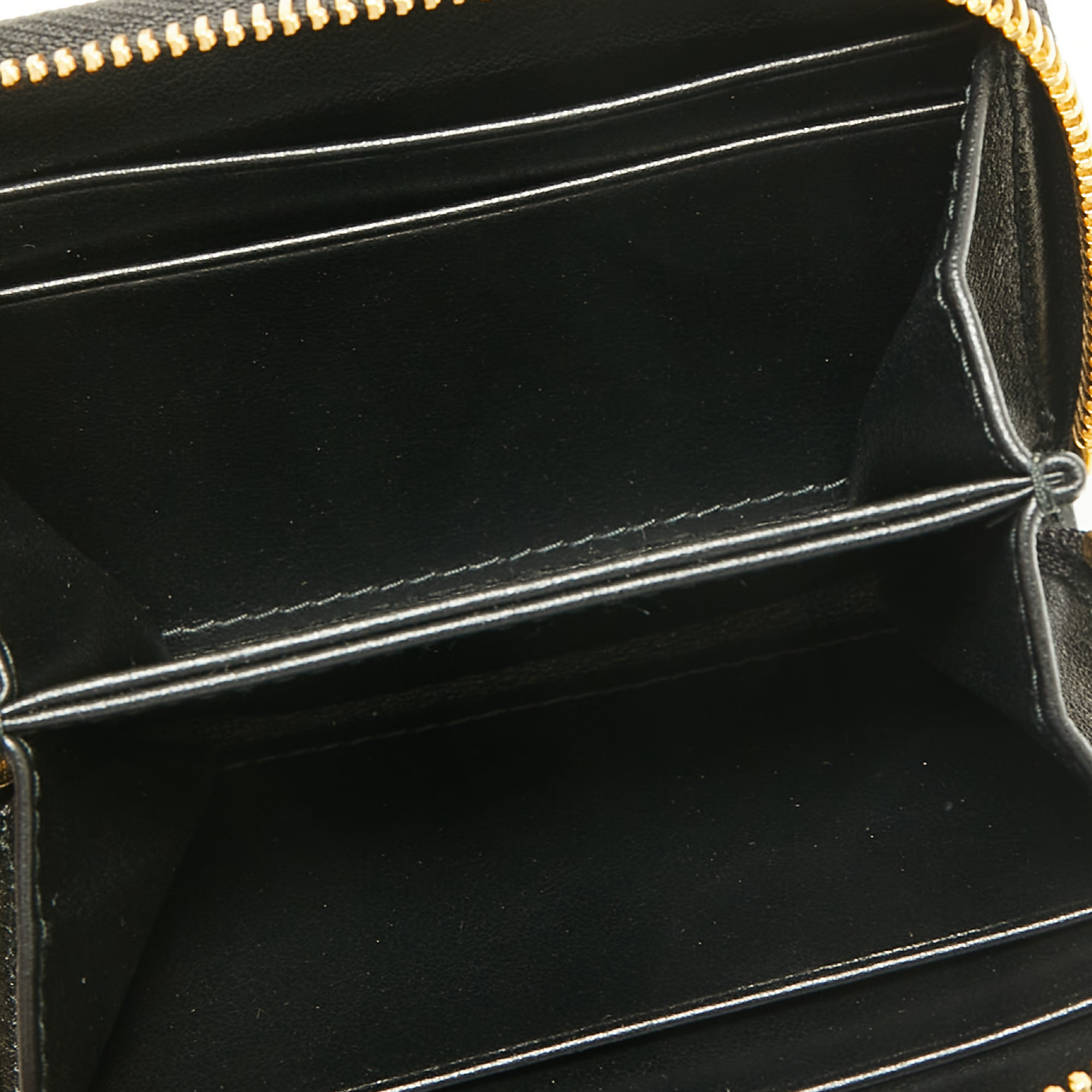 

Prada Black Vitello Move Leather Zip Around Wallet