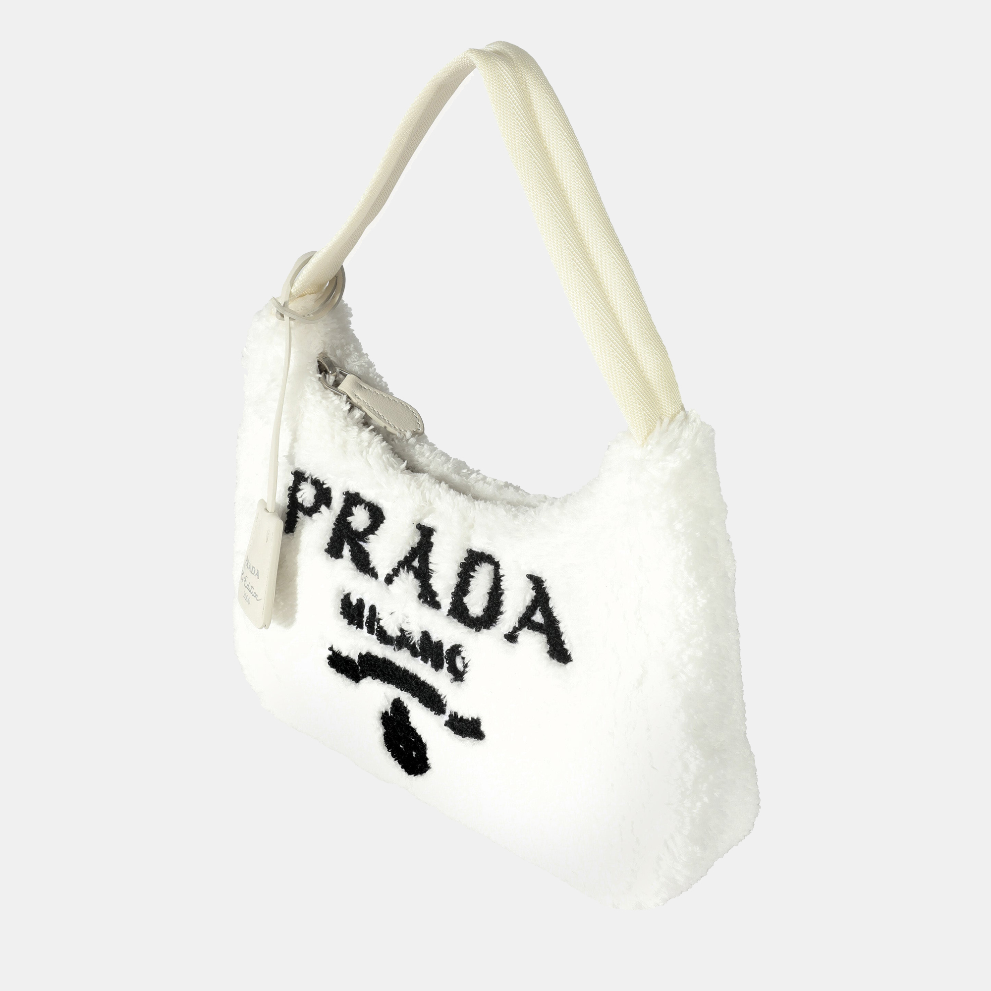 

Prada White Terry Re-Edition 2000 Mini Shoulder Bag