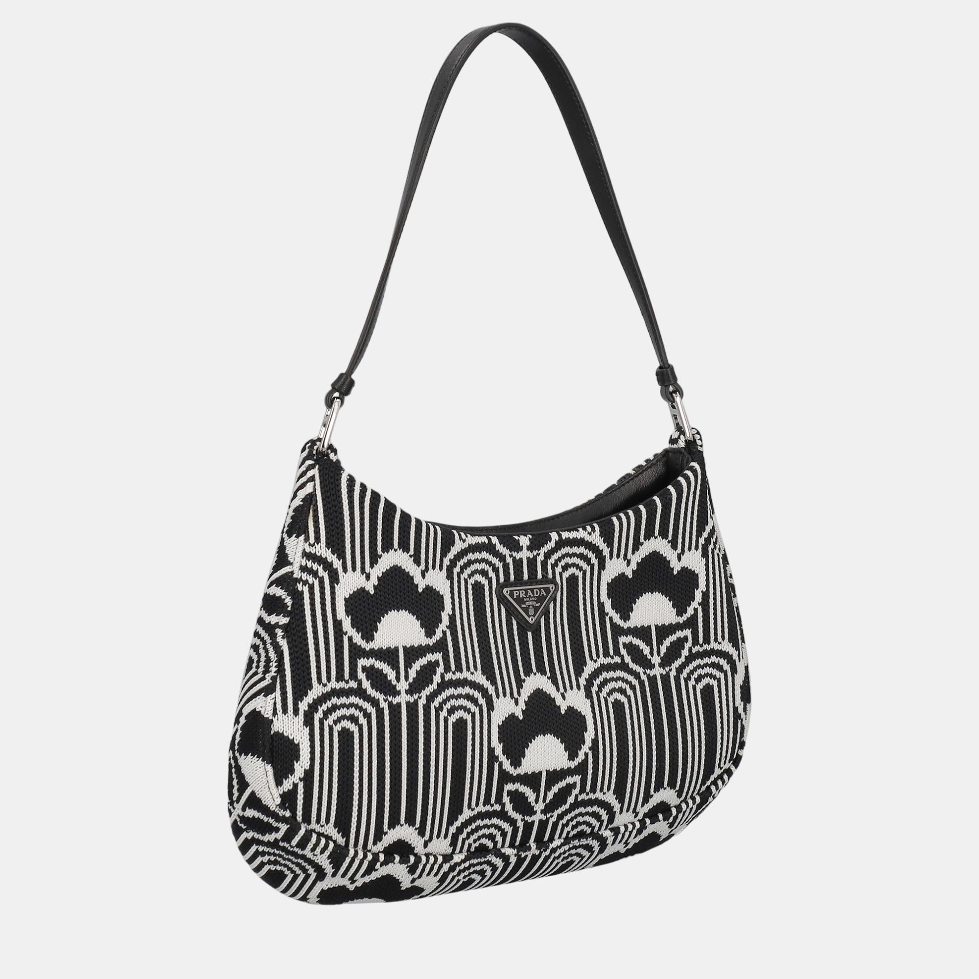 

Prada Women's Fabric Hobo Bag - Black