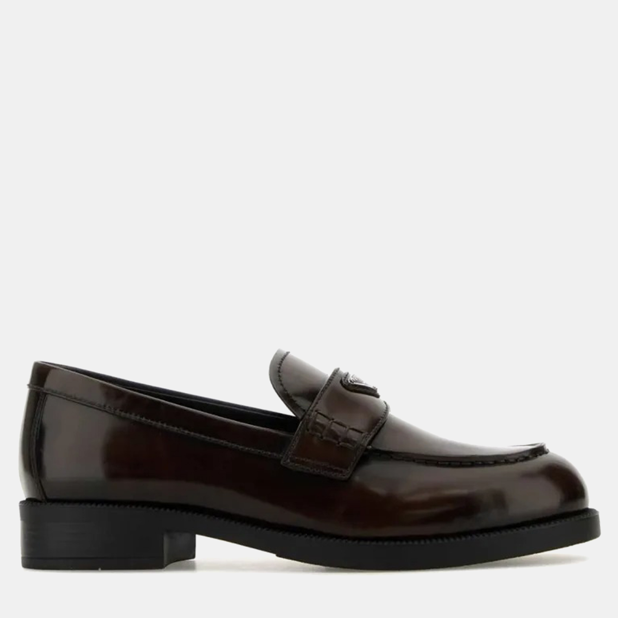 

Prada Brown Leather Loafer