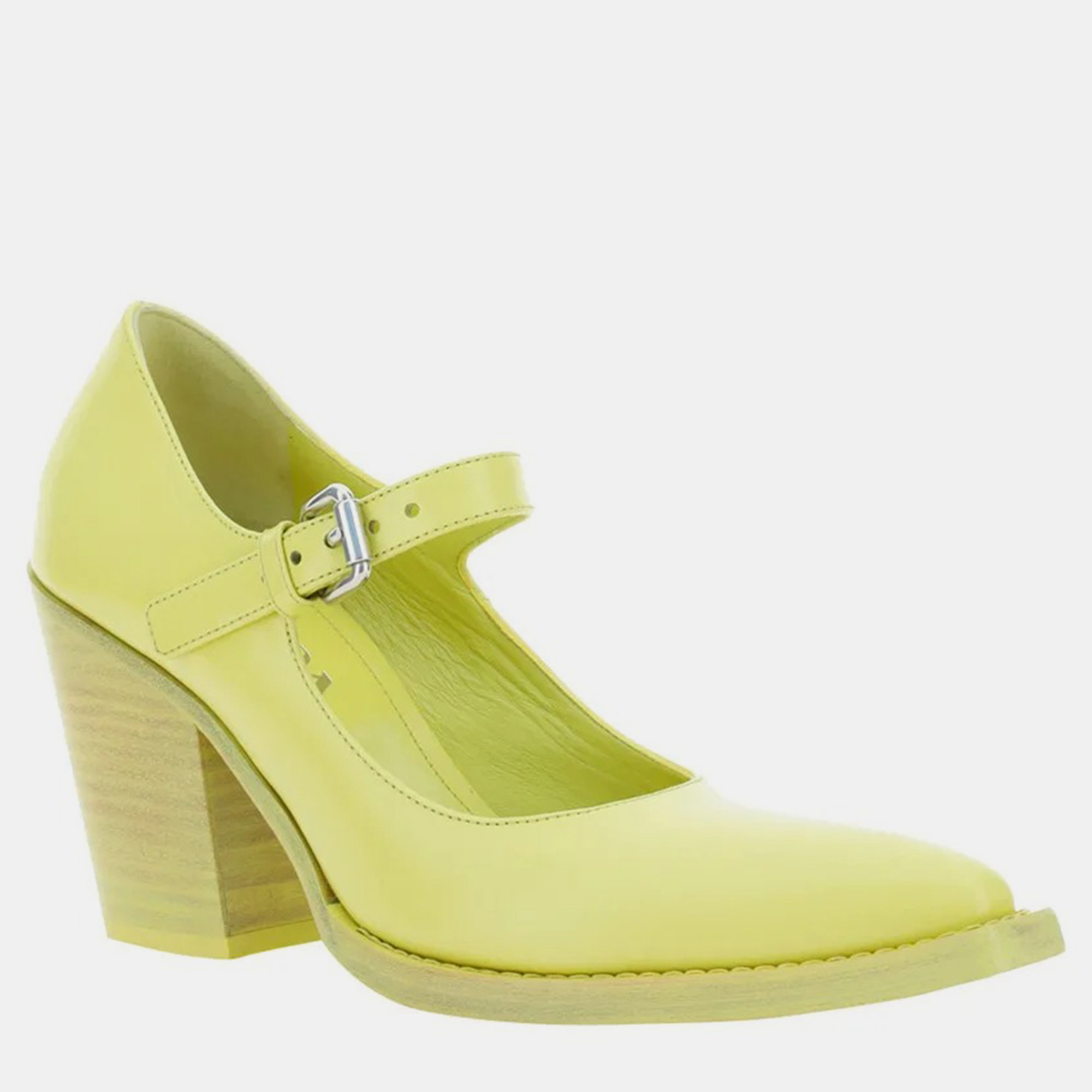 Prada Green Leather Cedro Pumps Women’s IT 37 