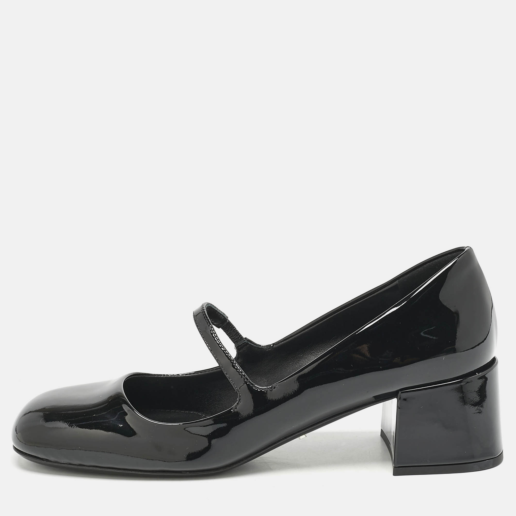 

Prada Black Patent Leather Mary Jane Pumps Size