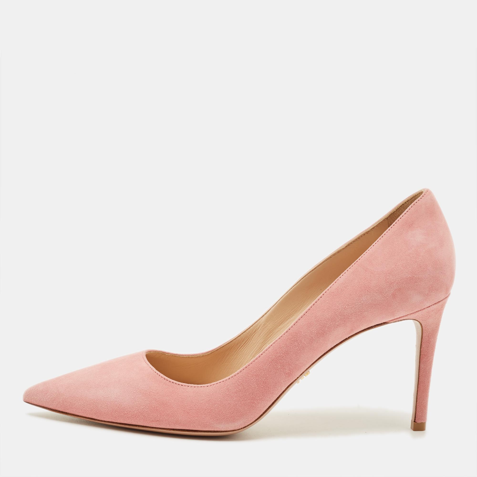 

Prada Size  Pink Suede Pointed Toe Pumps