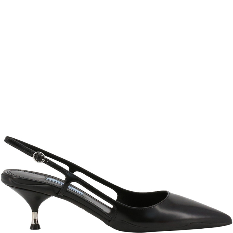 prada black slingbacks