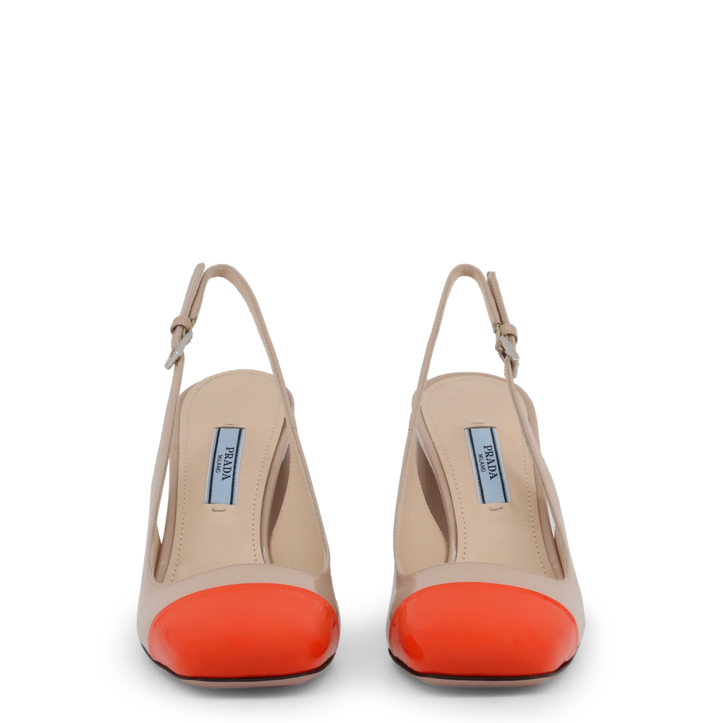 

Prada Two Tone Patent Leather Block Heel Slingback Sandals Size, Multicolor