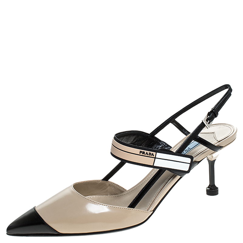 pointed toe slingback two parts