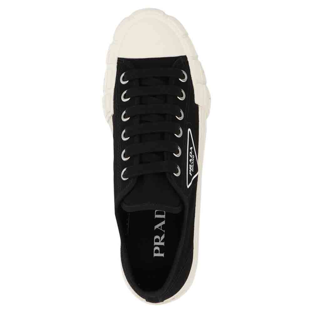 

Prada Black Logo Low-Top Sneakers Size EU