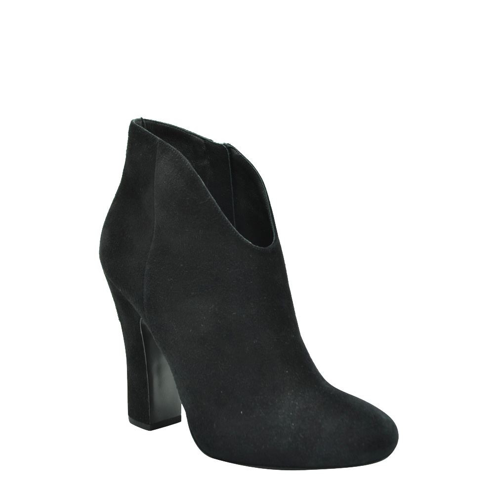 

Prada Black Suede Block Heeled Booties Size EU