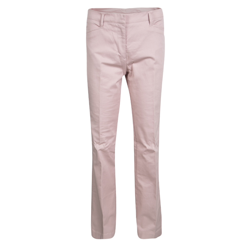 Pre Owned Prada Sport Alabastro Pink Stretch Gabardine Pants M
