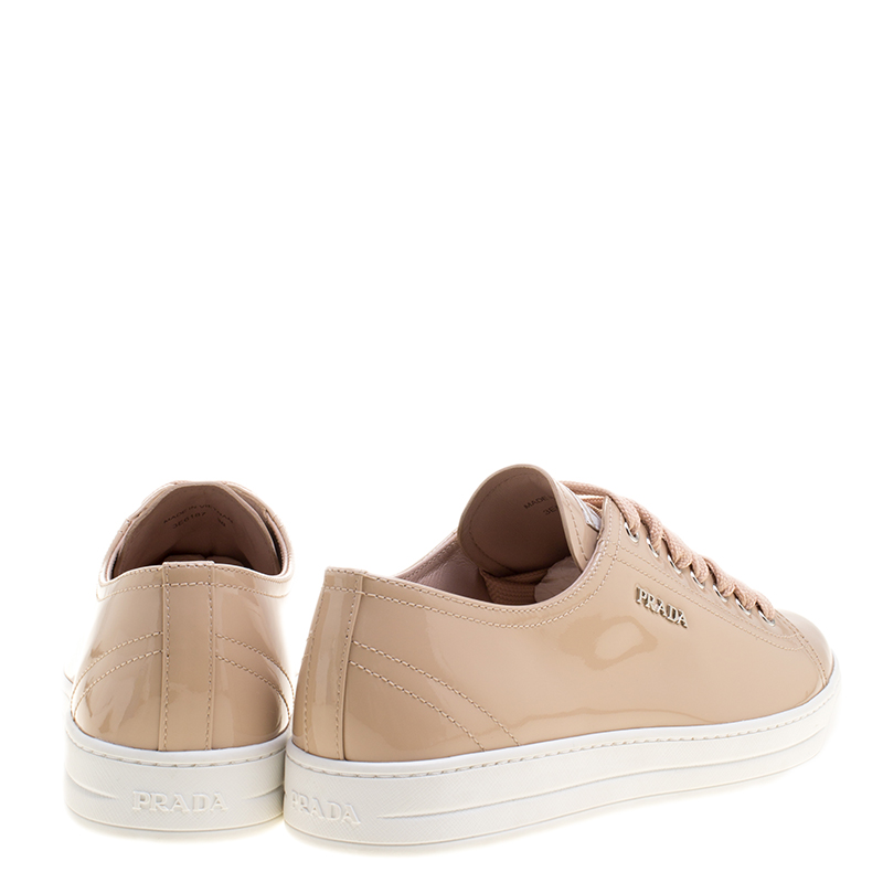 patent leather prada sneakers