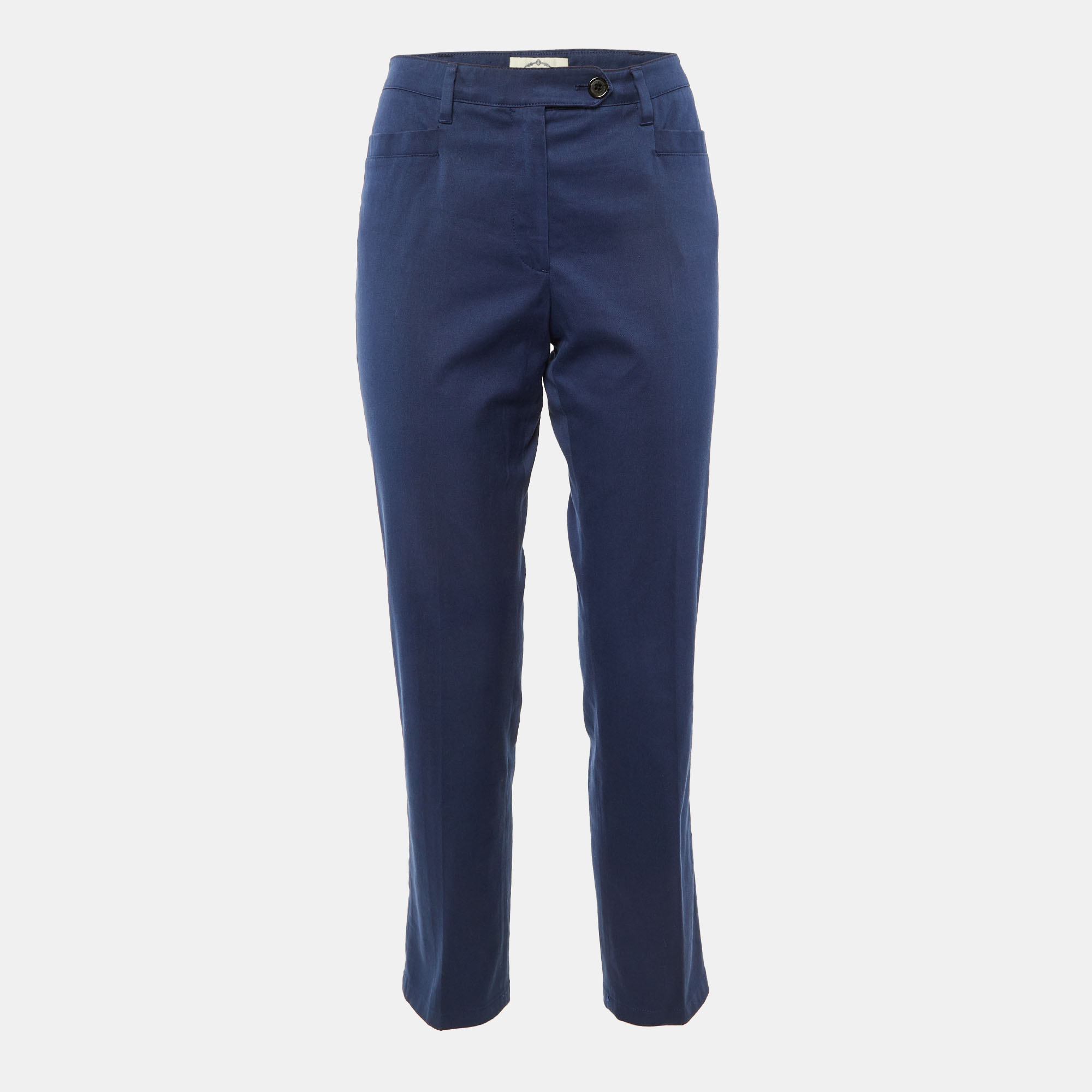 

Prada Sport Navy Blue Cotton Regular Fit Trousers M