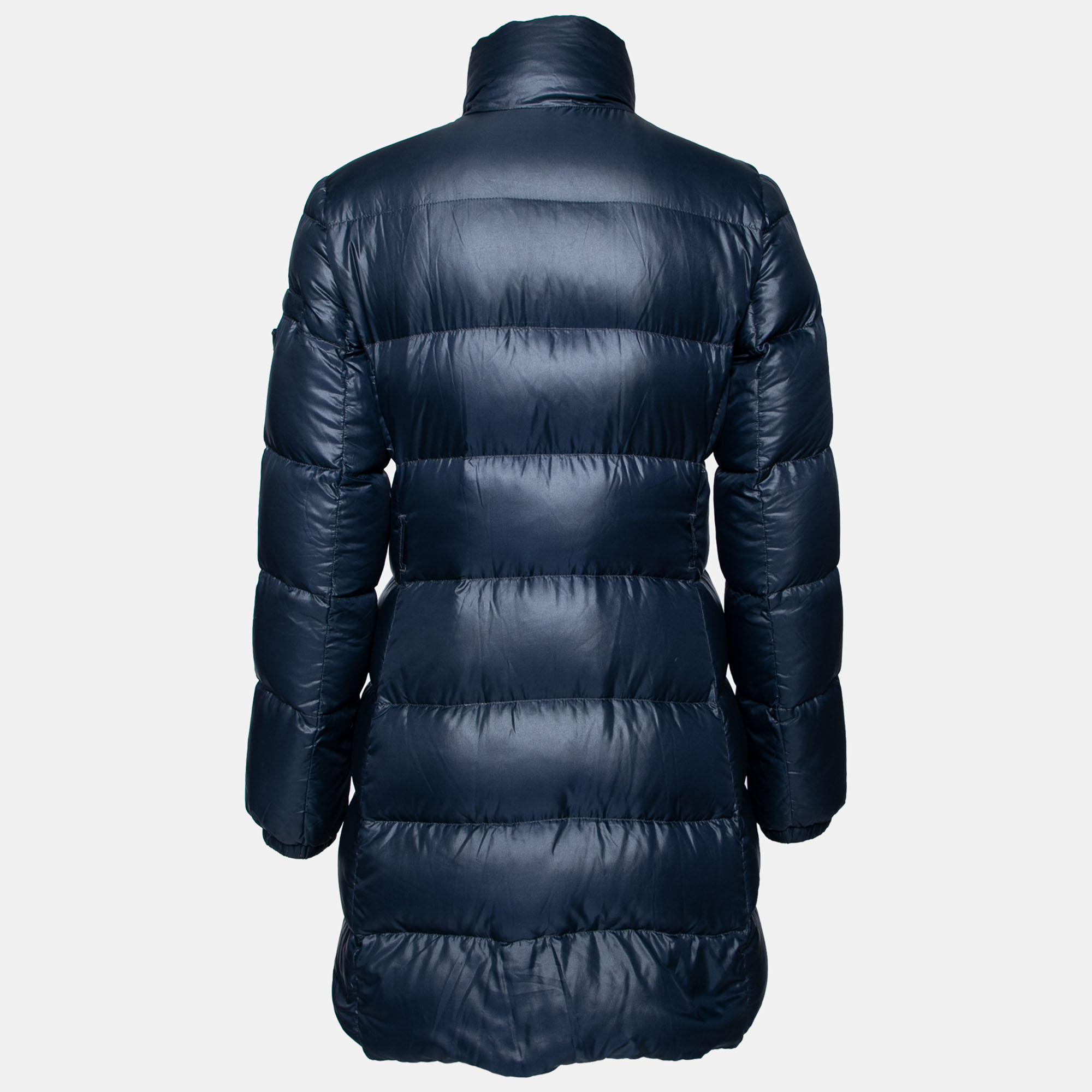 

Prada Blue Down Synthetic Zip Front Jacket