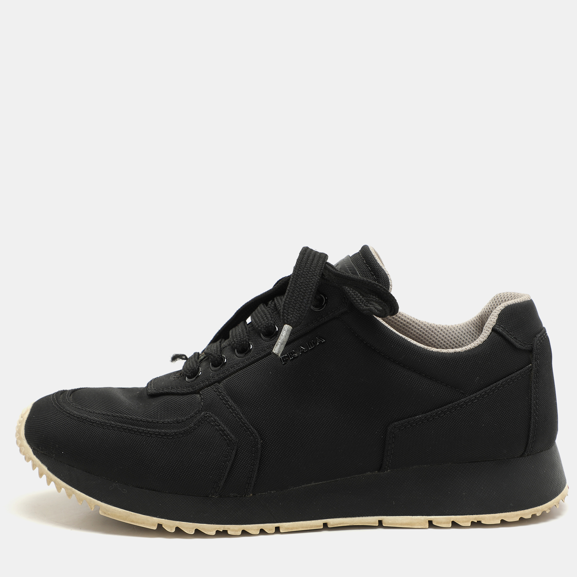 

Prada Sport Black Nylon Low Top Sneakers Size