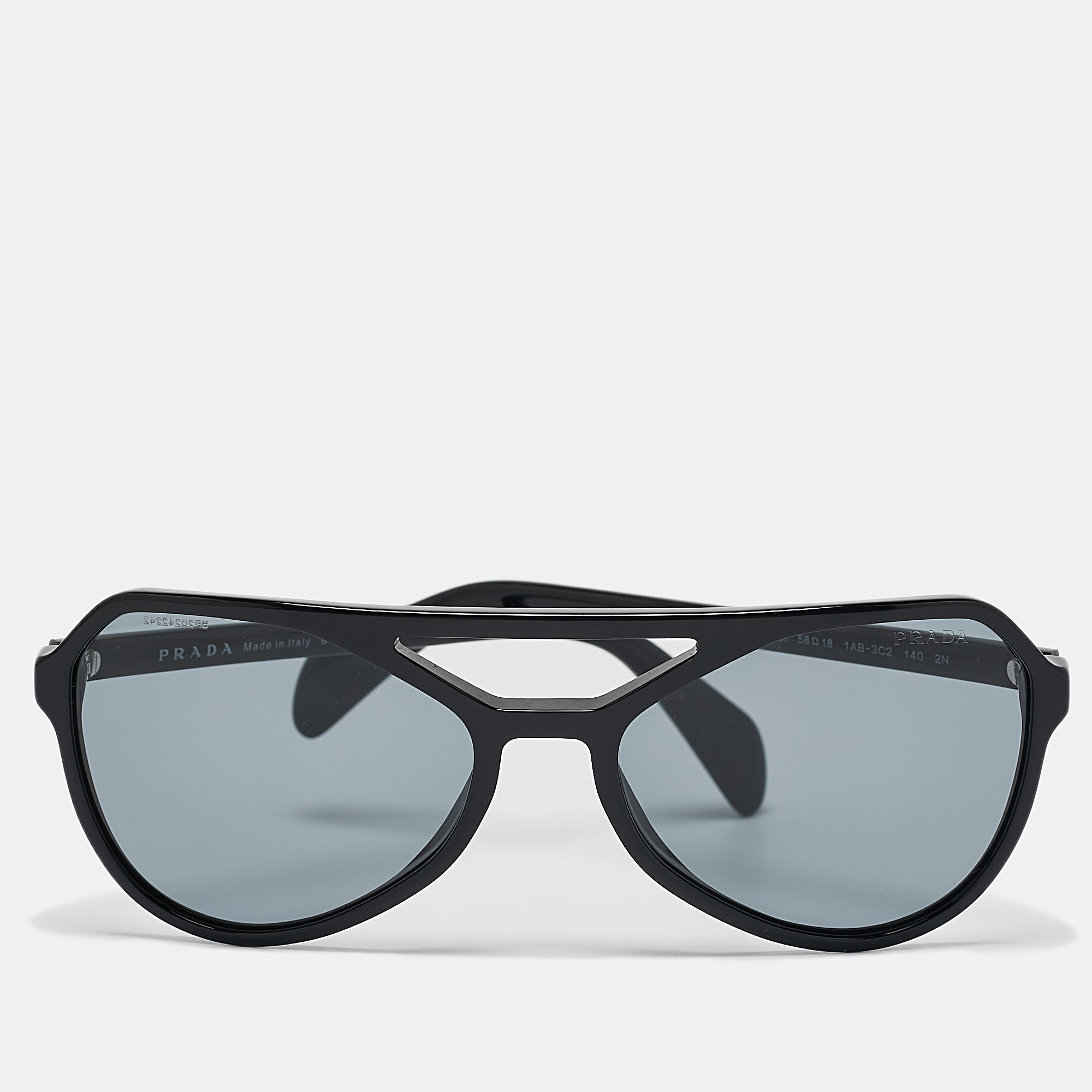 

Prada Black/Grey SPR22R Aviator Sunglasses