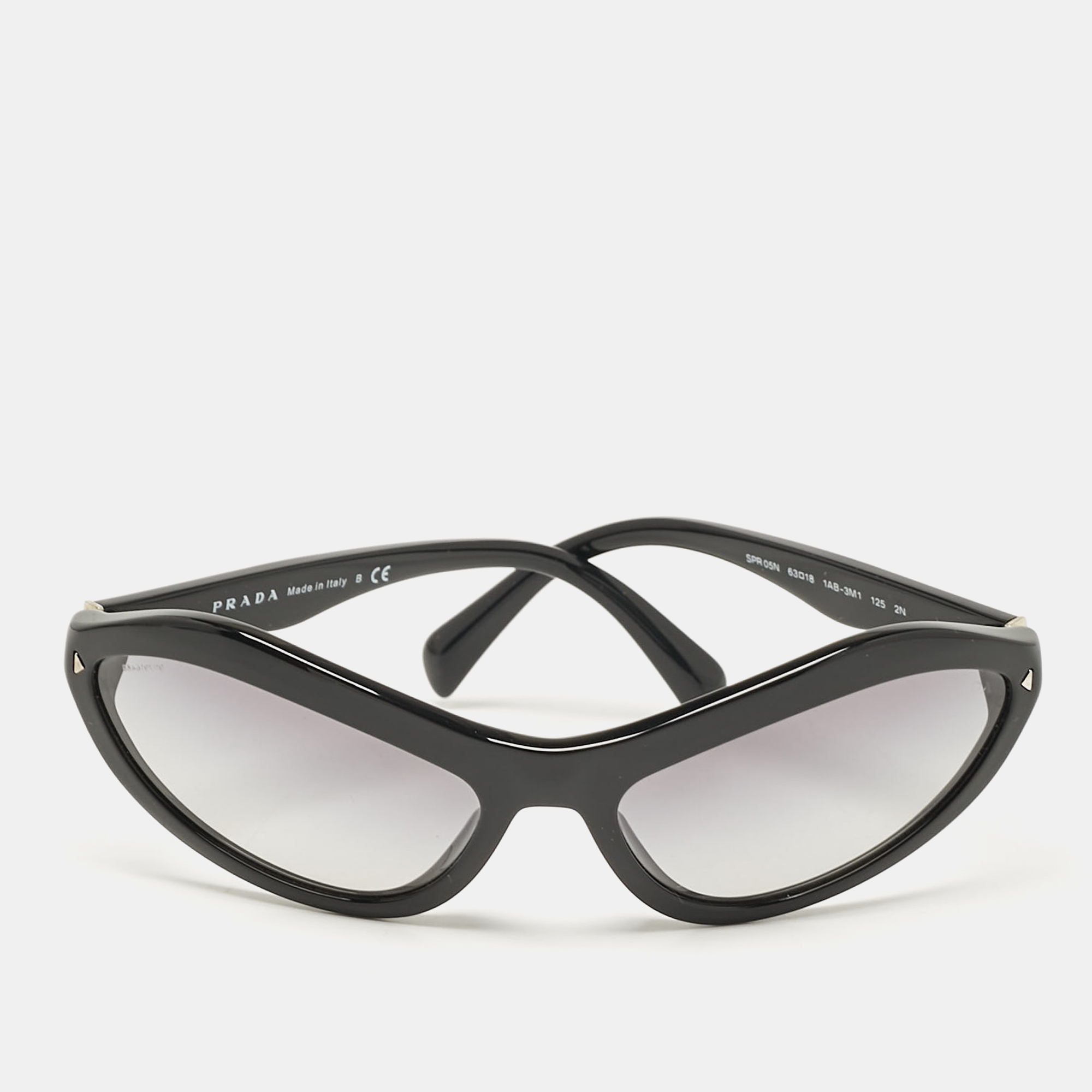 

Prada Black Gradient SPR05N Capsule Cat Eye Sunglasses