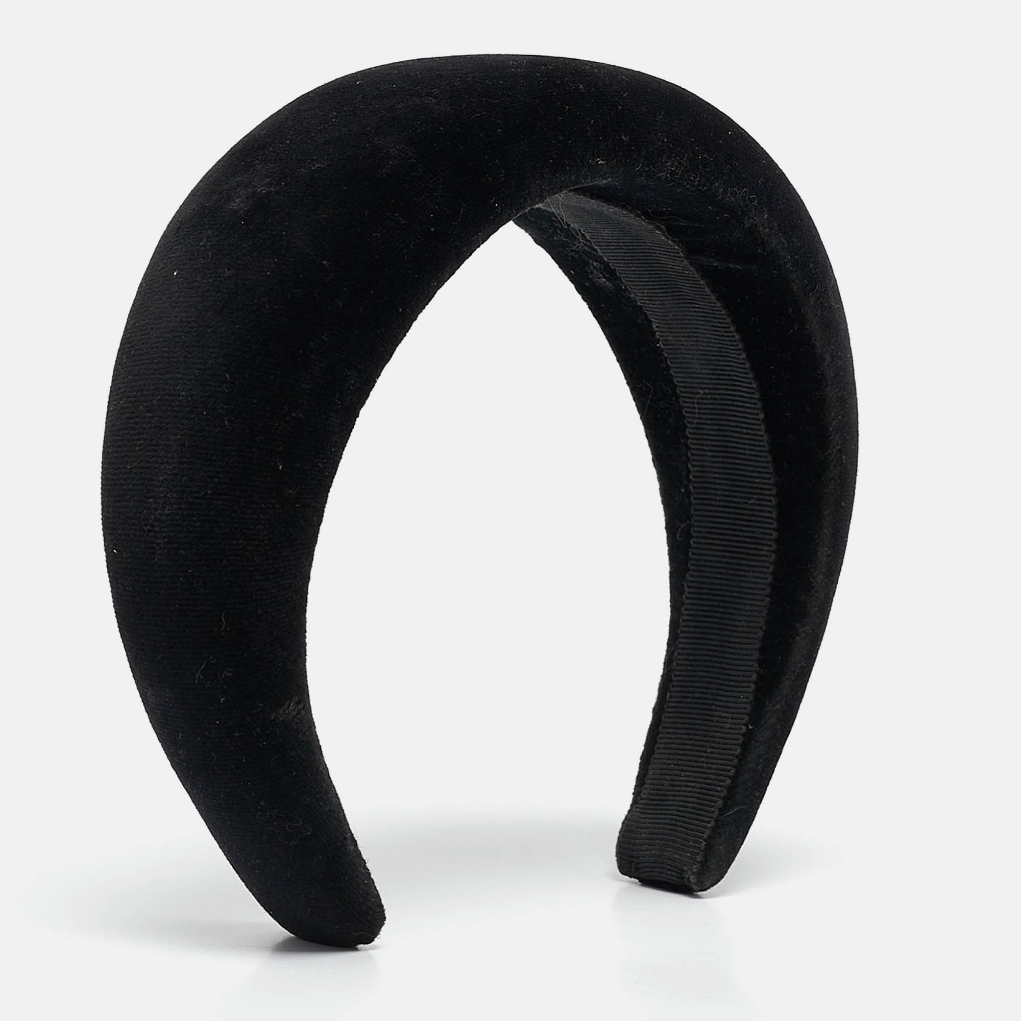 

Prada Black Velvet Wide Headband