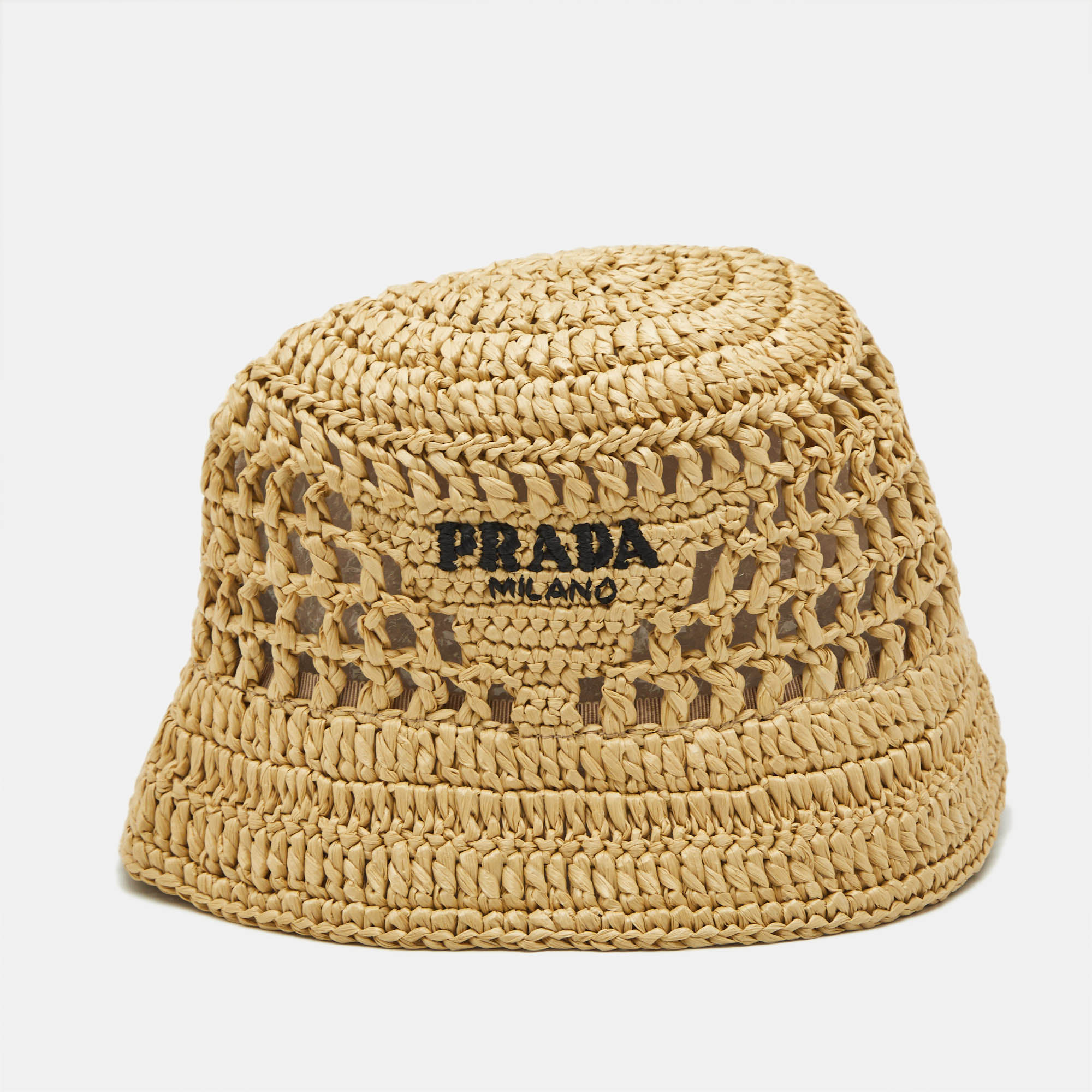 

Prada Beige Crochet Bucket Hat M