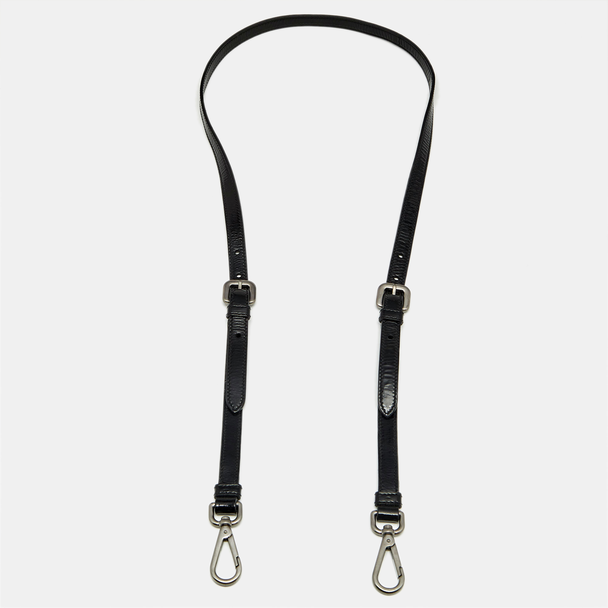 

Prada Black Patent Leather Adjustable Shoulder Bag Strap
