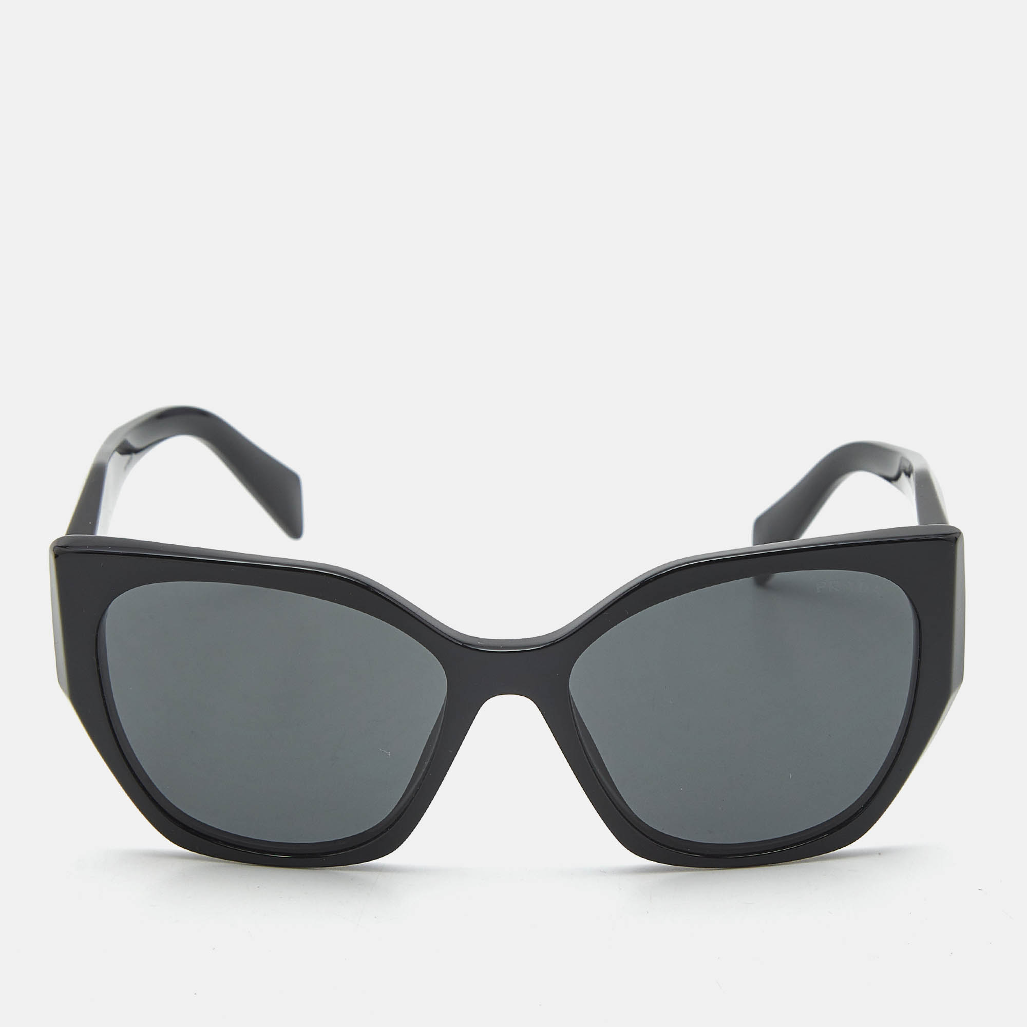 

Prada Black SPR 19Z Symbole Cat Eye Sunglasses