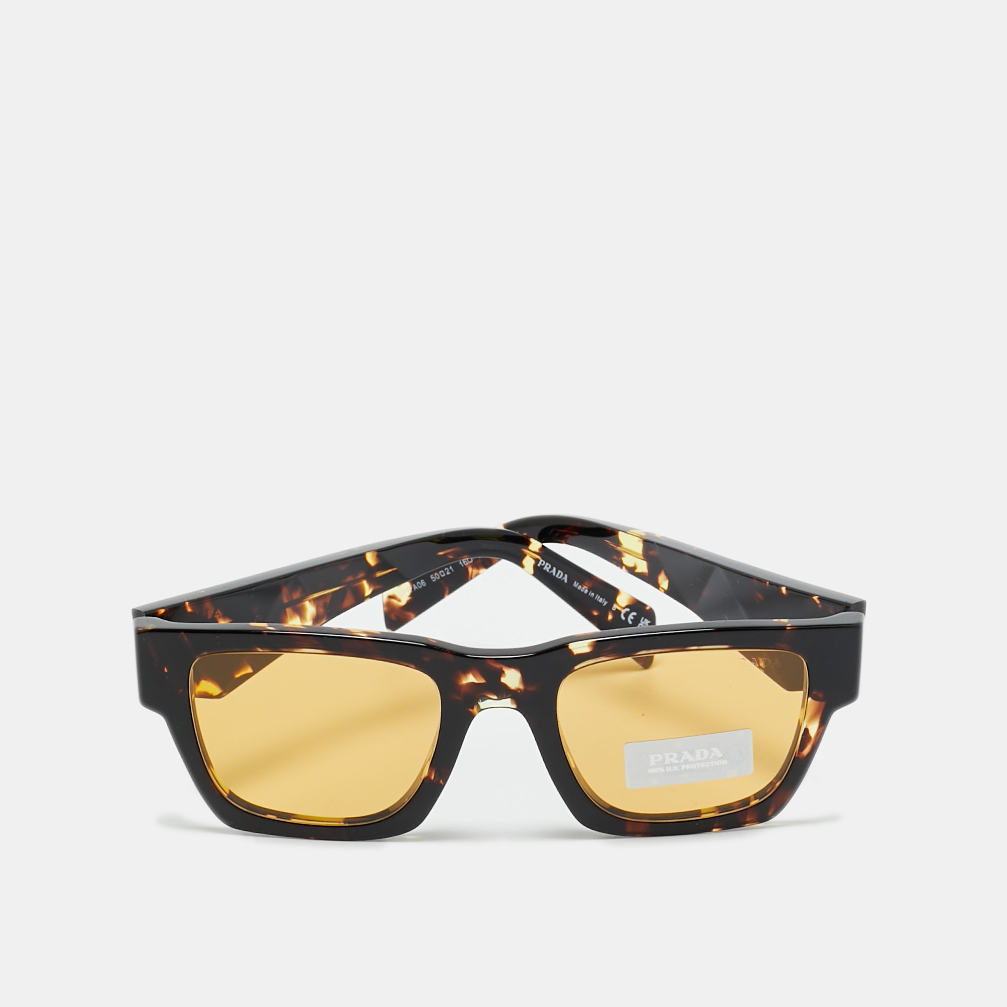 

Prada Tortoise Brown SPR A06 Square Sunglasses