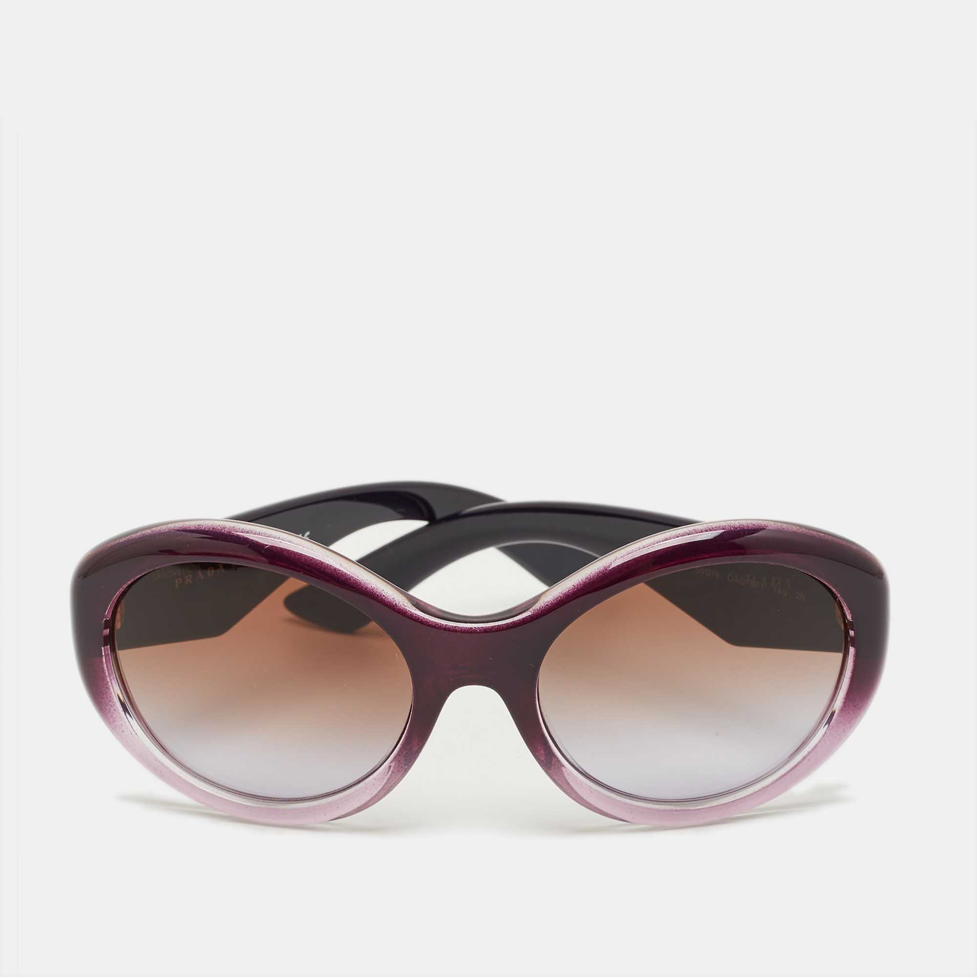

Prada Purple Gradient SPR30P Frame Round Sunglasses
