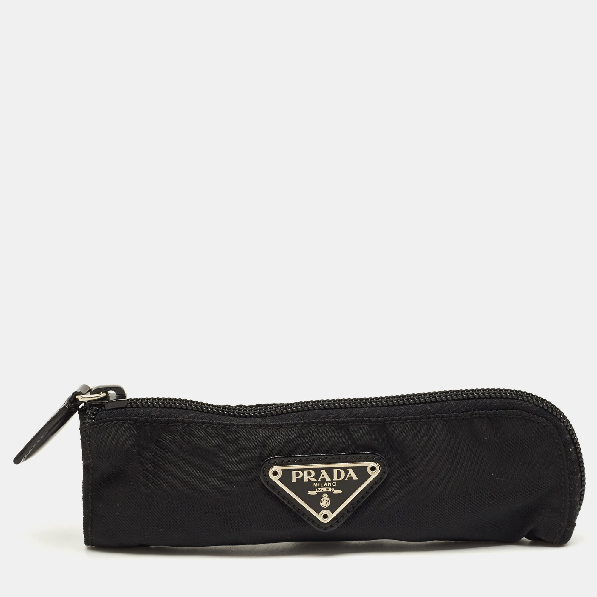 

Prada Logo Black Nylon Pen Case