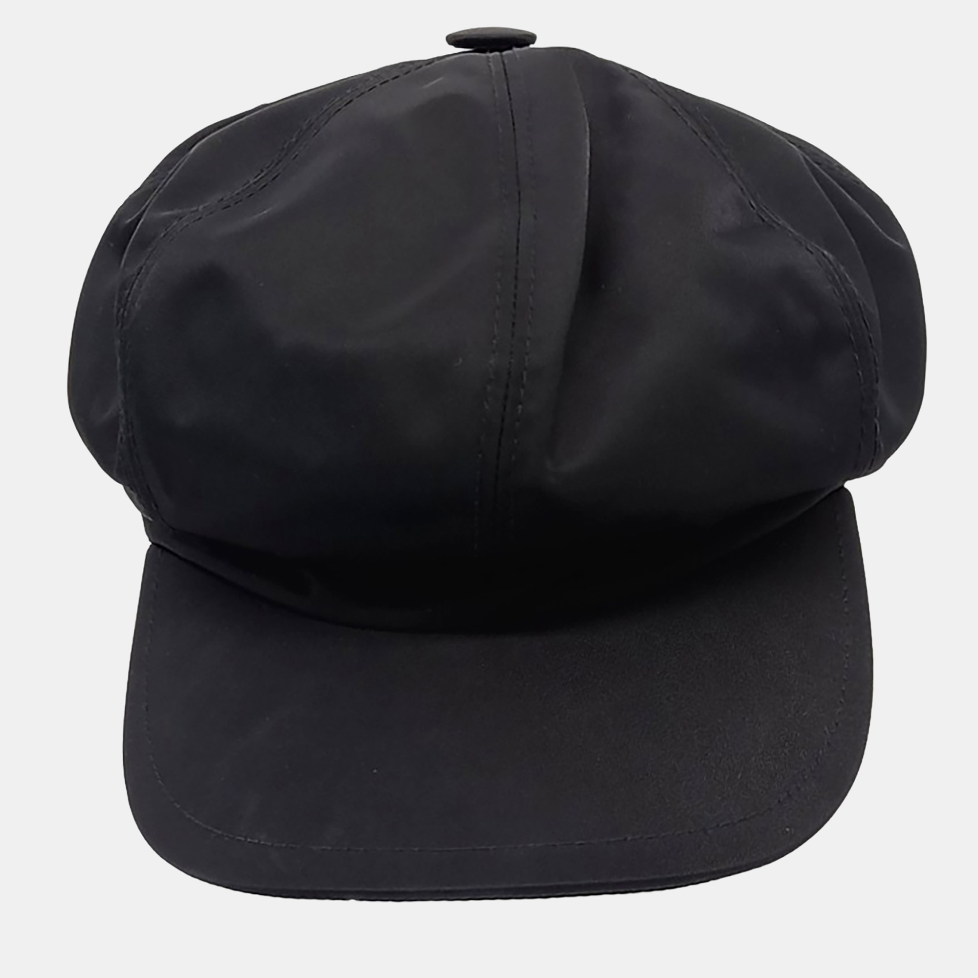 Pre-owned Prada Black Re-nylon Hat