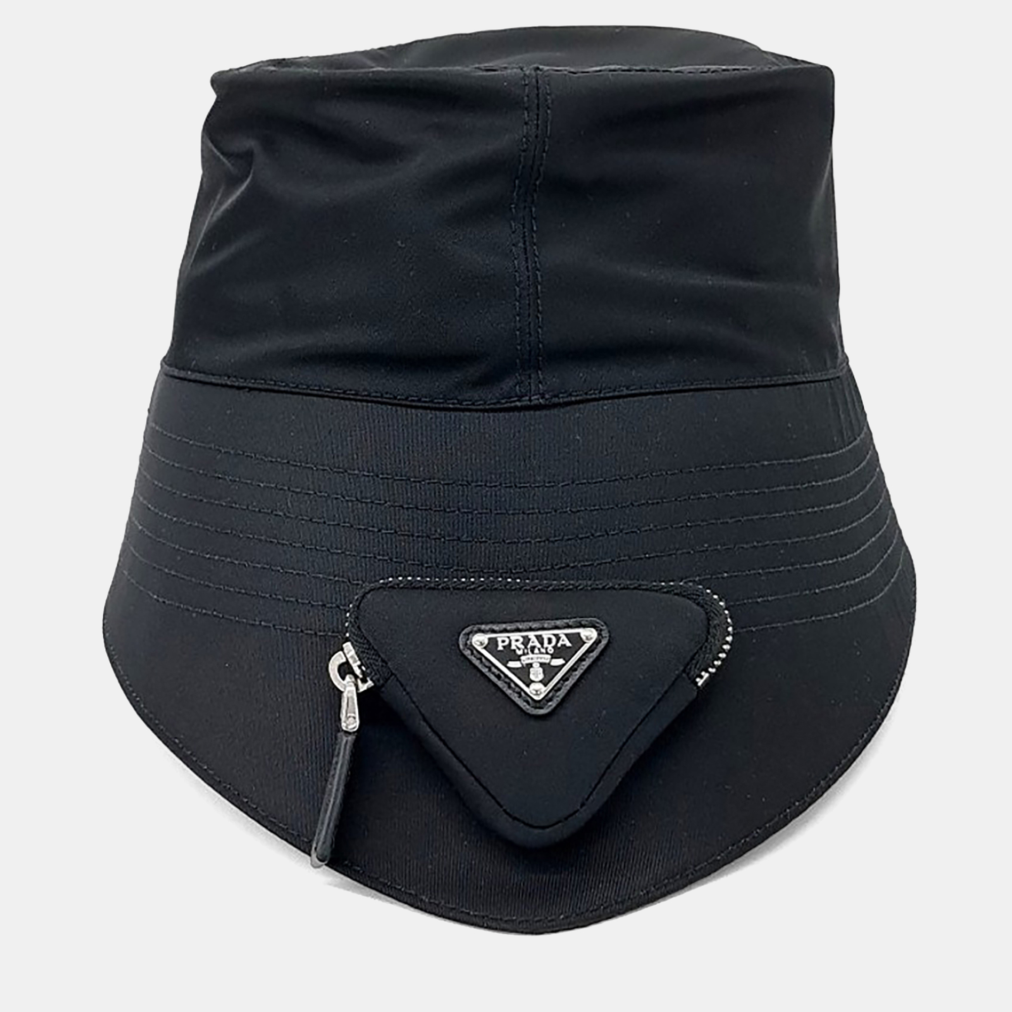 

Prada Black Re-Nylon Pouch Bucket Hat