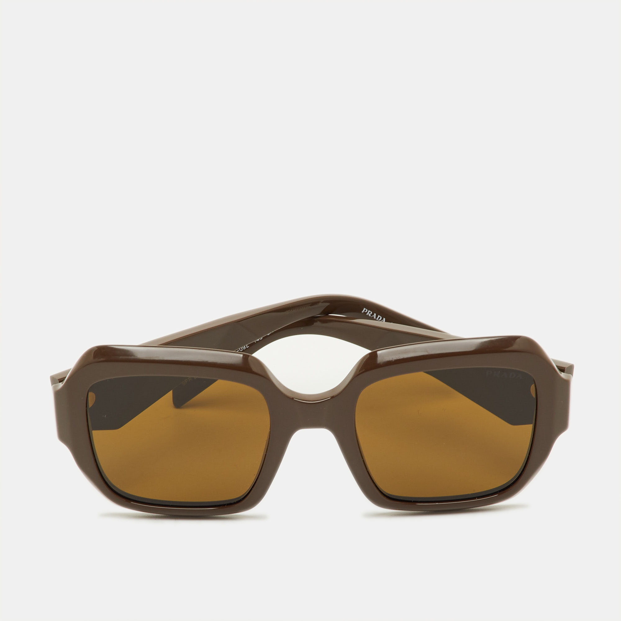

Prada Brown SPR28Z Frame Square Sunglasses