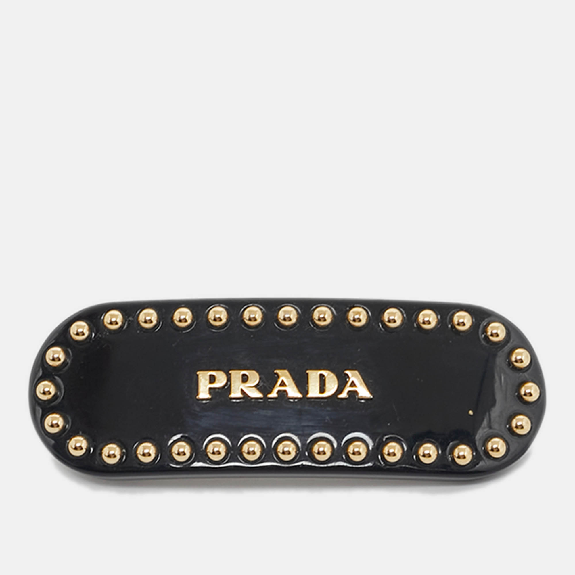 

Prada Resin Gold Tone Hair Clip