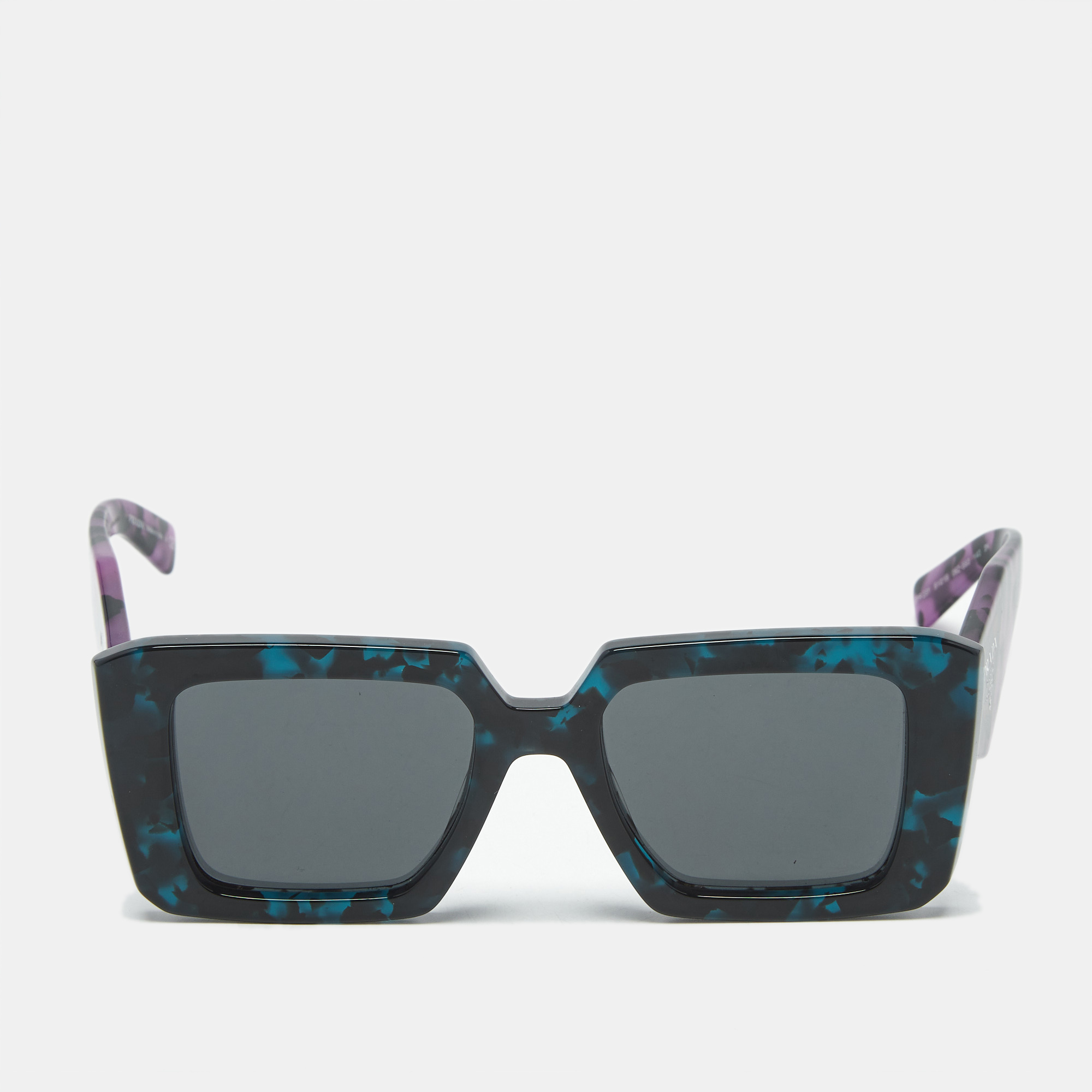 

Prada Tortoise Blue/Purple SPR 23Y Frame Square Sunglasses