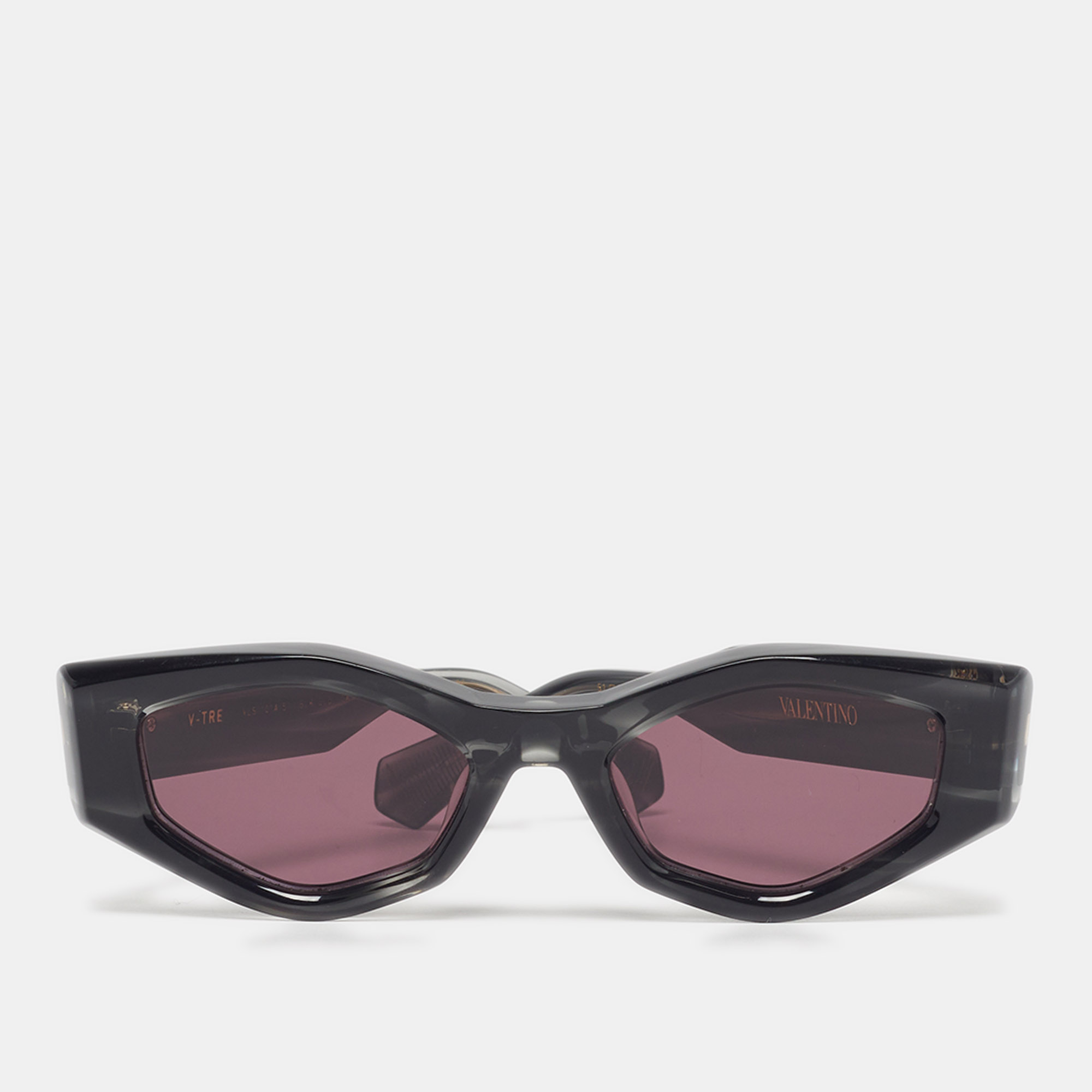 

Valentino Black/Burgundy VLS 101A V-Tre Cat Eye Sunglasses