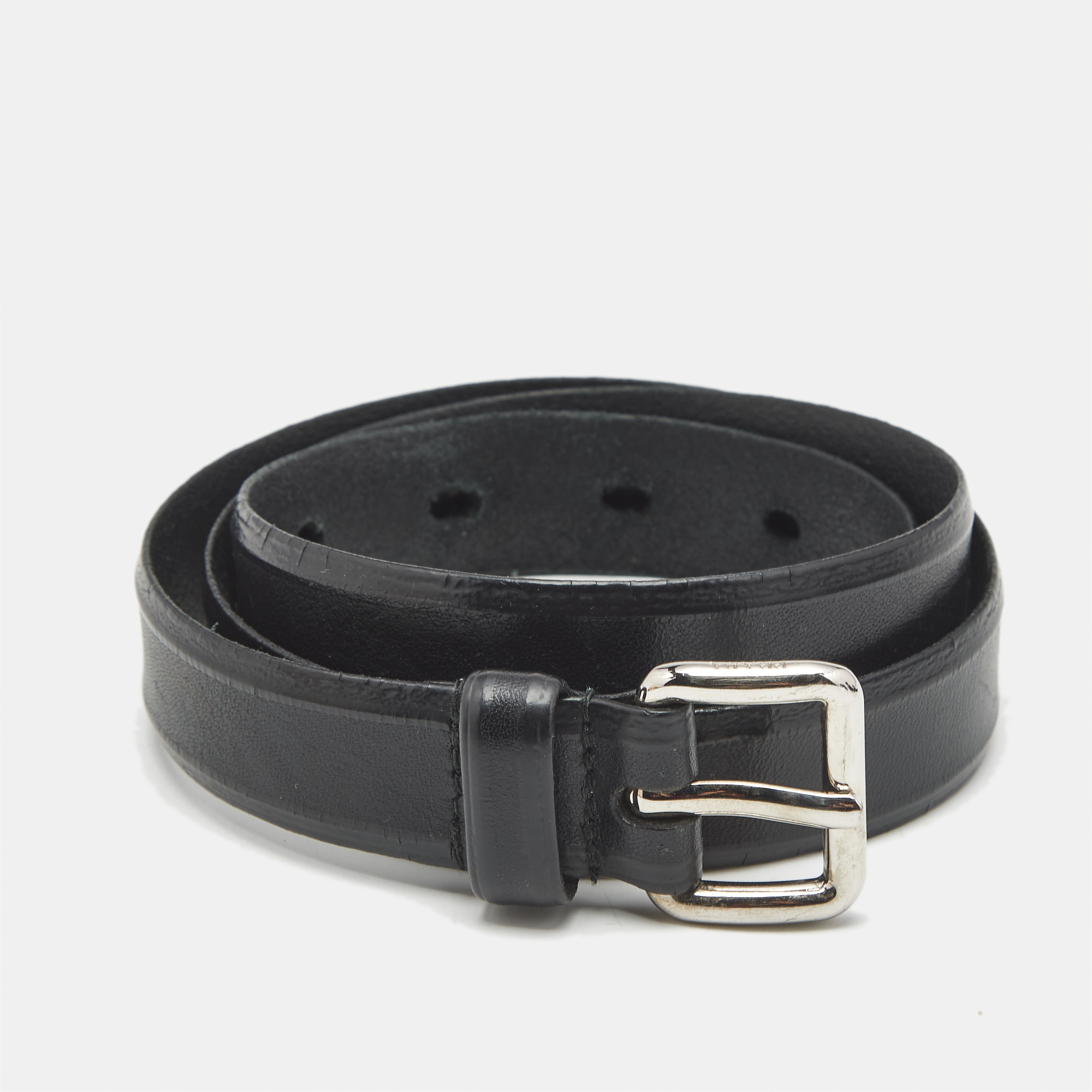 

Prada  Buckle Belt Black Leather