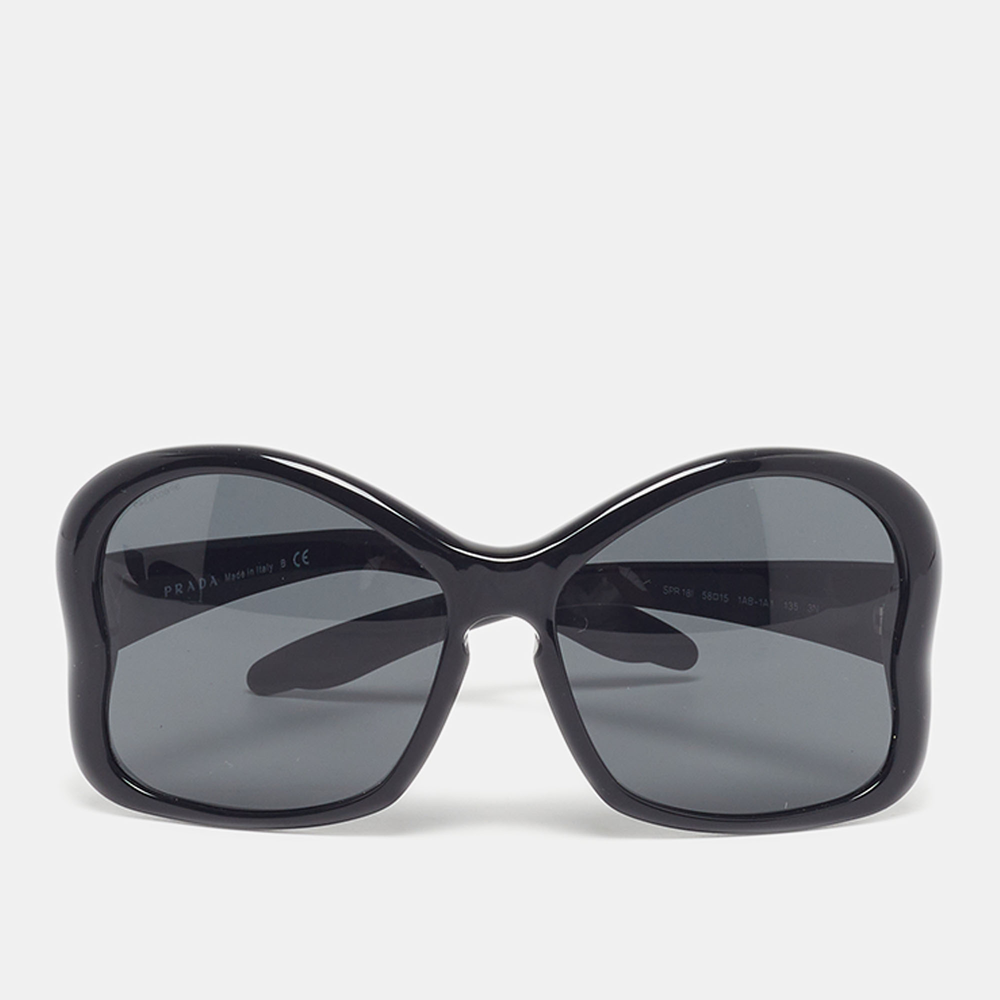 

Prada Black SPR 18I Butterfly Sunglasses