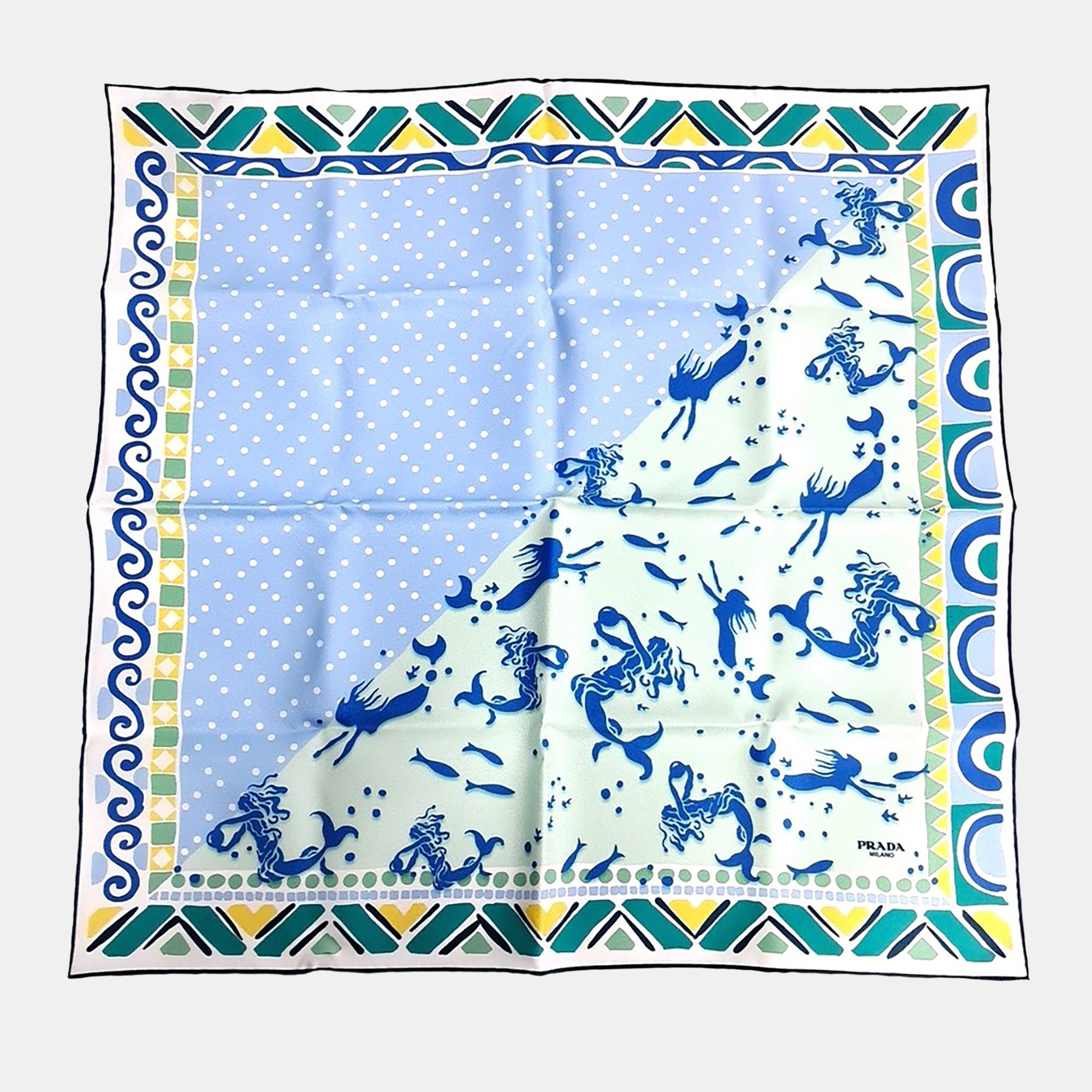 

Prada silk multicolor scarf