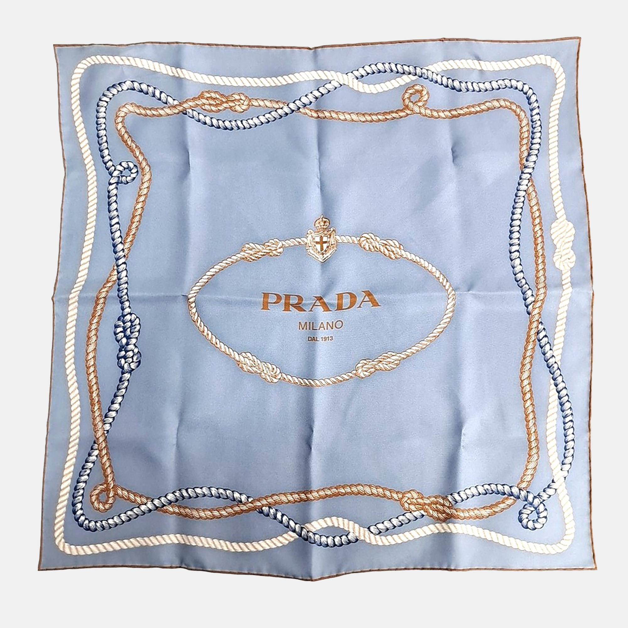 

Prada silk blue scarf