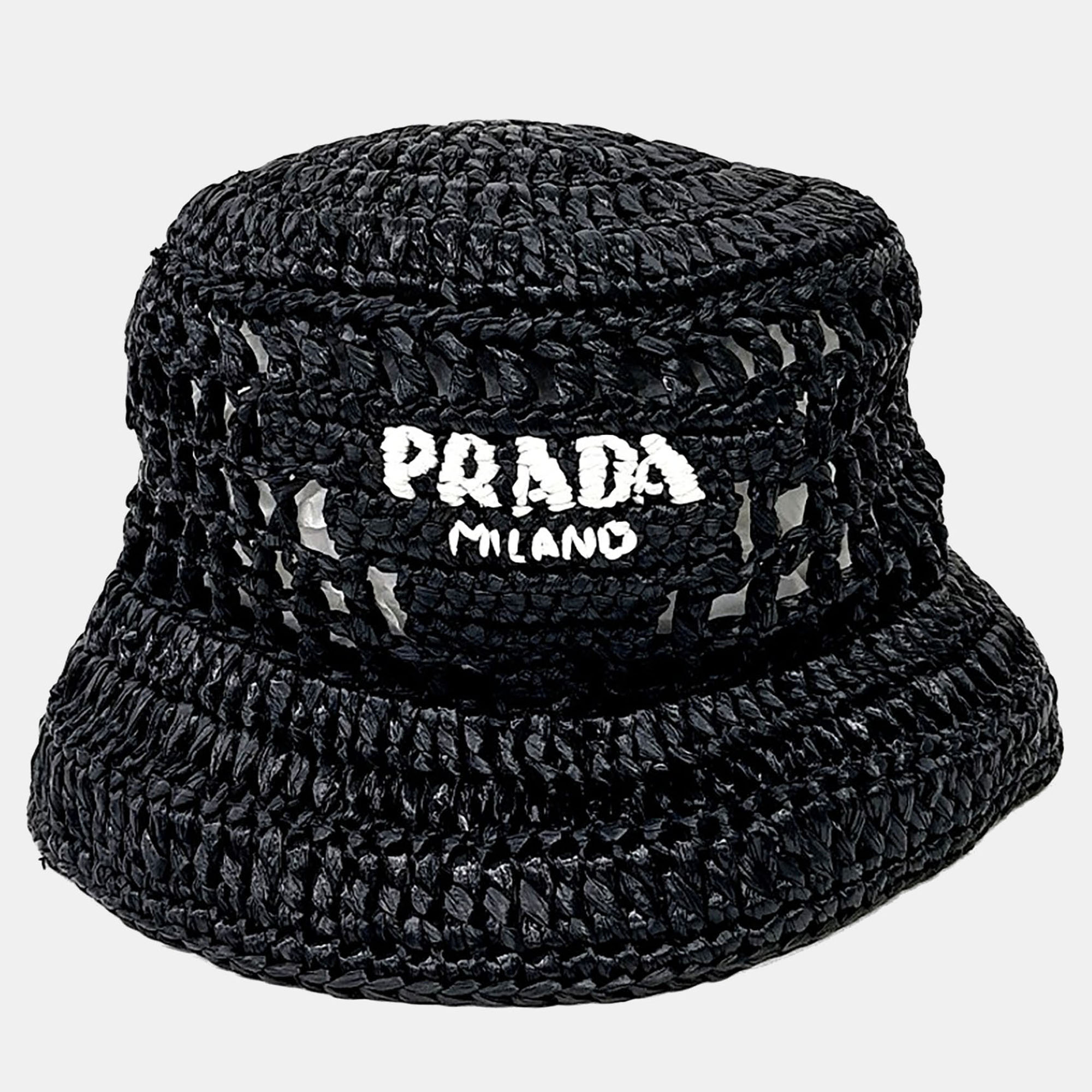 Prada Black Bucket Hat 1HC137