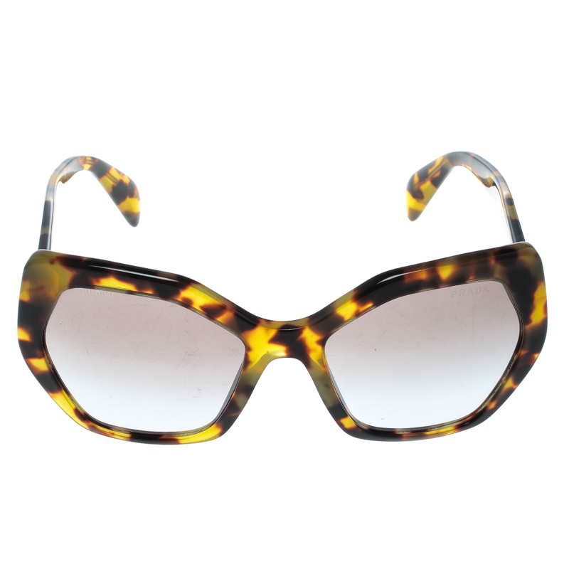 

Prada Tortoise/Brown Gradient SPR16R Geometric Sunglasses
