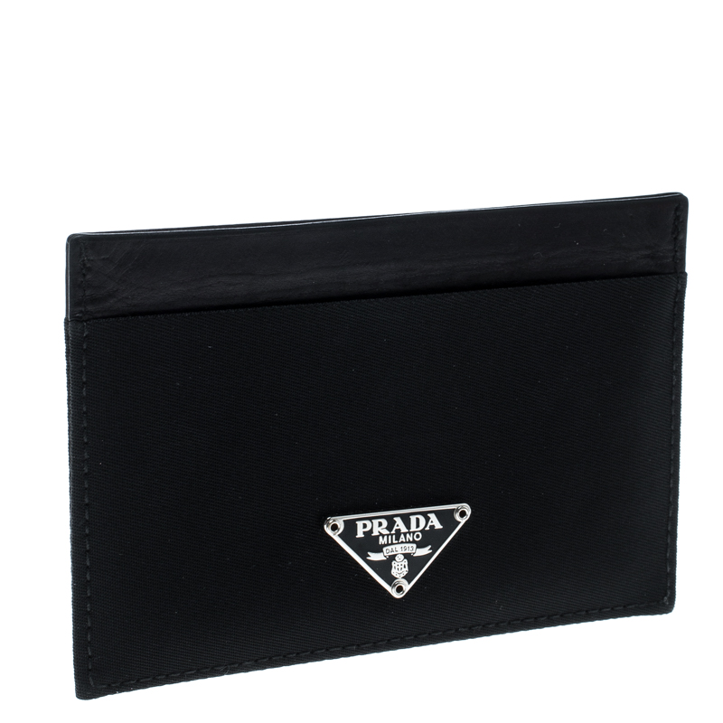 

Prada Black Nylon Card Case