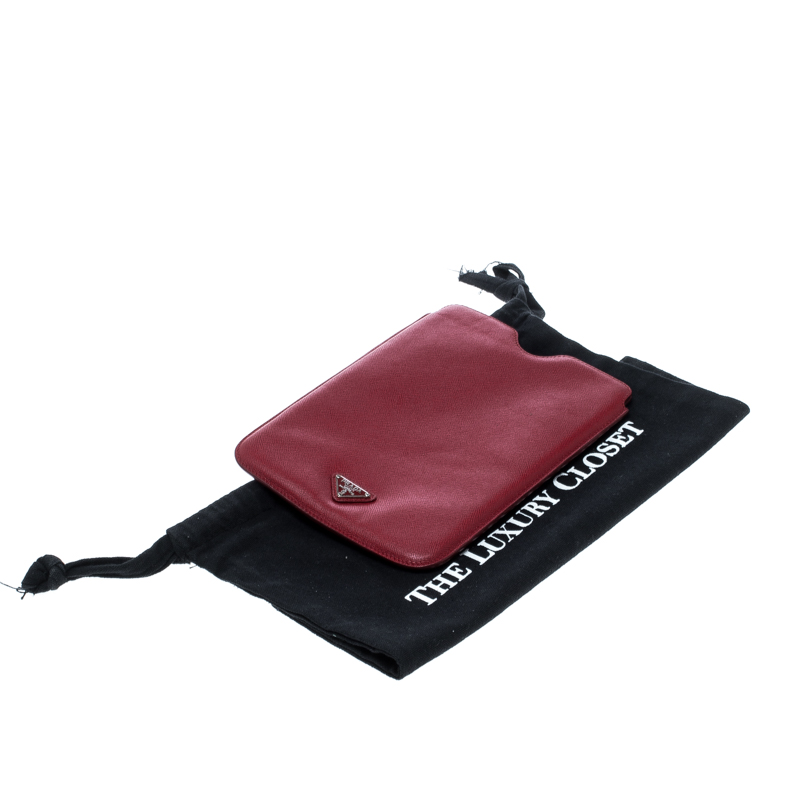 Prada Red Saffiano Leather iPad Mini Case Prada | TLC