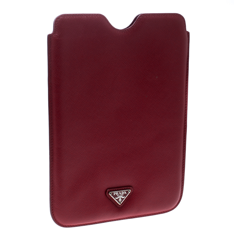 Prada Red Saffiano Leather iPad Mini Case Prada | TLC