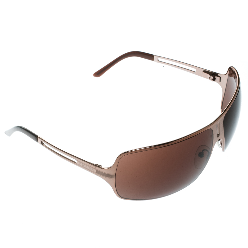 Prada Bronze/Brown SPR54H Oversize Sunglasses