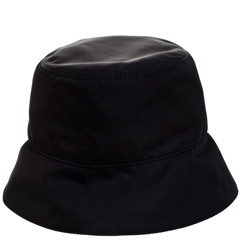 

Prada Black Nylon Classic Bucket Hat