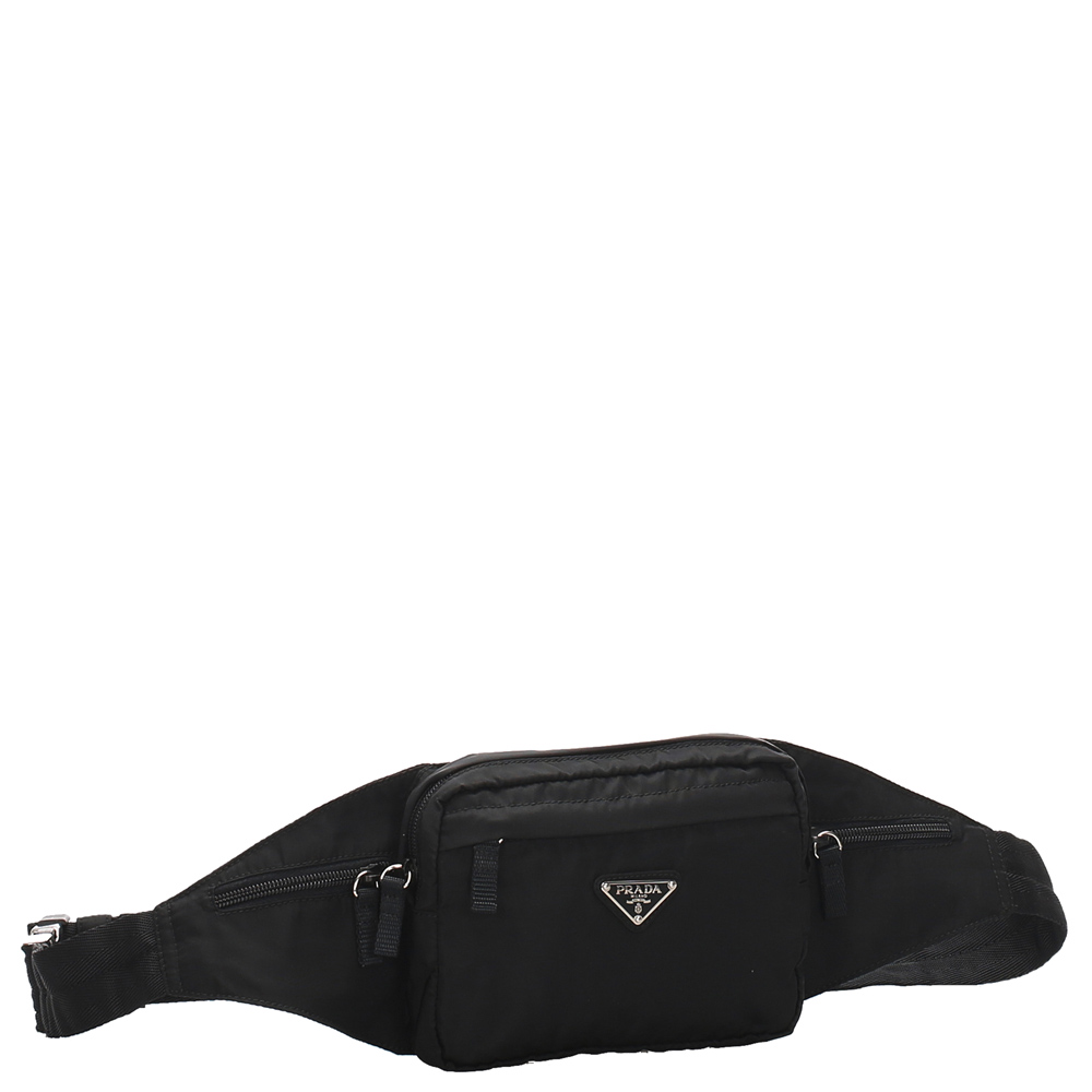 

Prada Black Nylon Tessuto Belt Bag