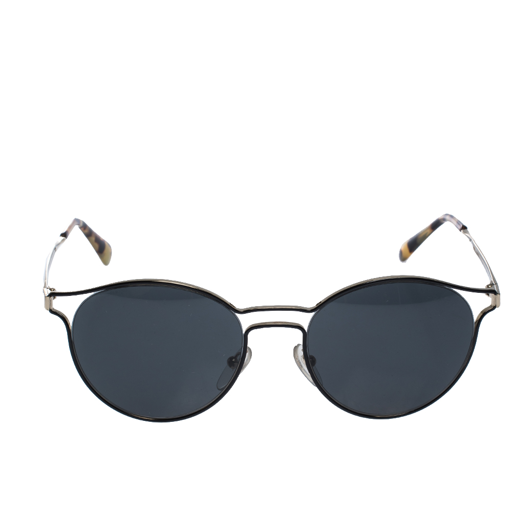 

Prada Gold/Black SPR 62S Round Sunglasses